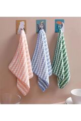 Best Hırdavat 3'lü Puf Bez 30x30cm, Ultra Emici Bez, Mikrofiber Bez, Kurulama Bezi, İthal Bez, Tezgah Bezi