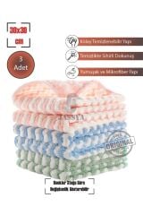 Best Hırdavat 3'lü Puf Bez 30x30cm, Ultra Emici Bez, Mikrofiber Bez, Kurulama Bezi, İthal Bez, Tezgah Bezi