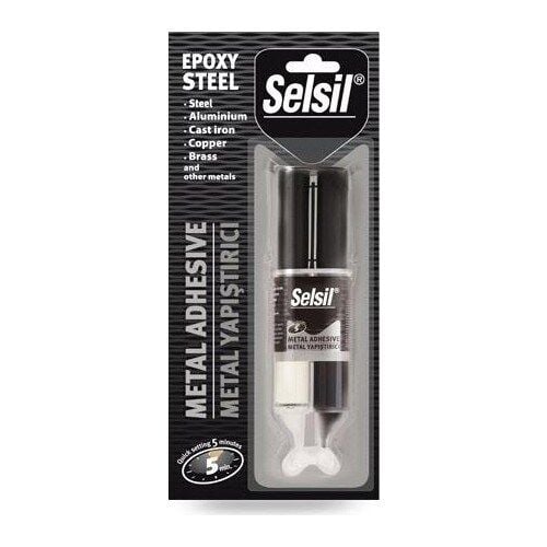 Selsil Epoksi Metal Yapıştırıcı Enjektör 5 Dakika 28 Gr