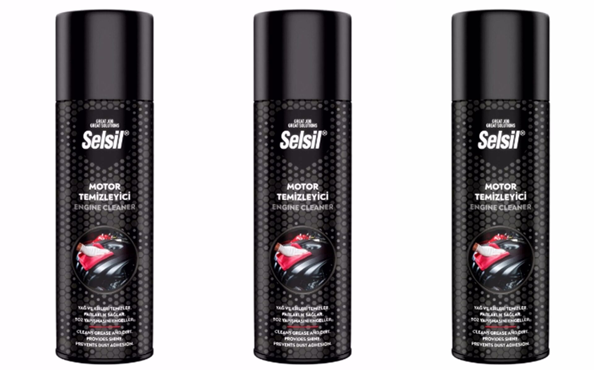 Selsil Susuz Motor Temizleme Spreyi 3 Adet X 500 Ml