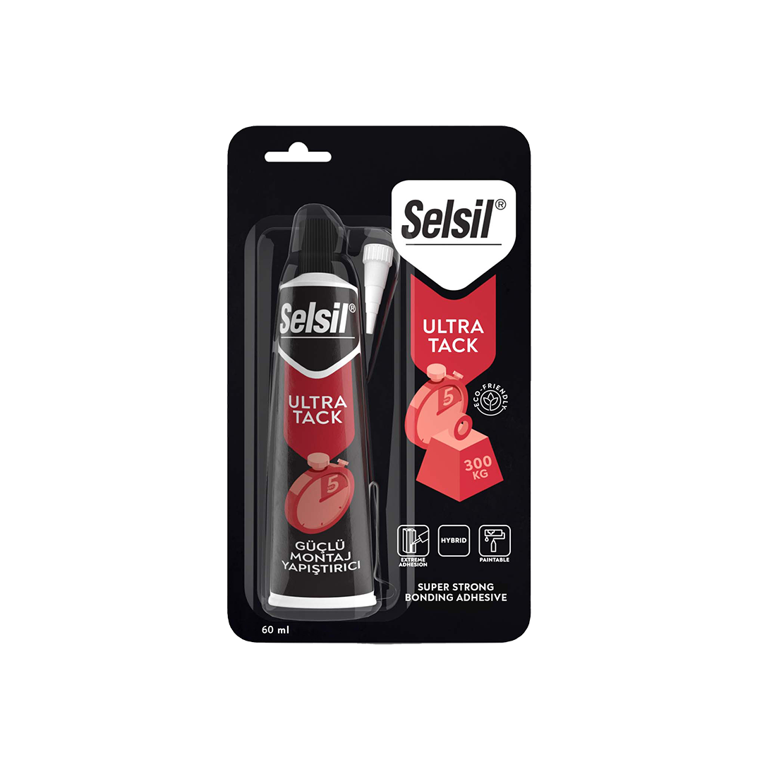 Selsil Ultra Tack Güçlü Korniş Ve Montaj Yapıştırıcı 60 ml