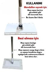 Best Hırdavat Tüm Bezlere uyumlu Click Mop  Kendinden Sıkıştırmalı Mop