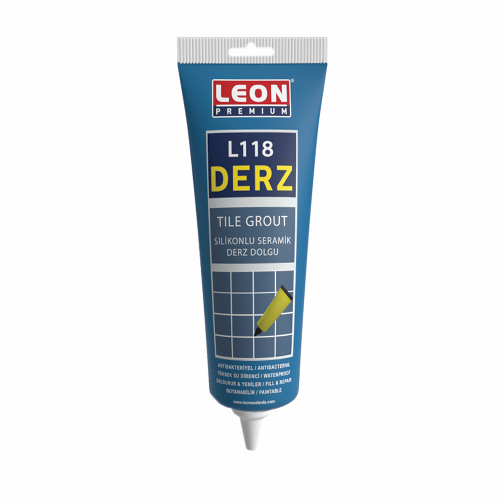 3 Adet Leon L118 Silikonlu Hazır Derz Dolgu Antibakteriyel 250 ML