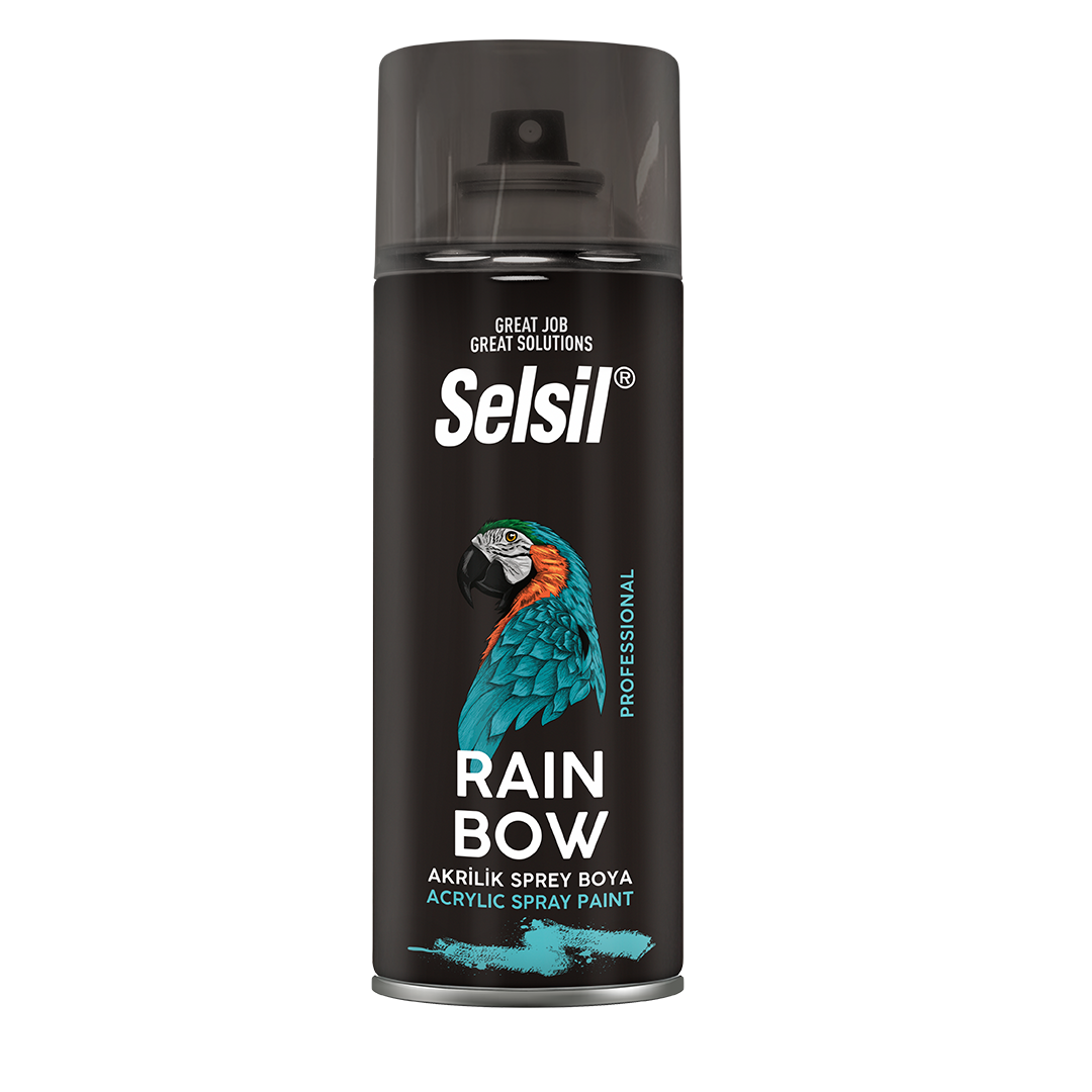 Selsil Akrilik Sprey Boya Mat Siyah 400ml