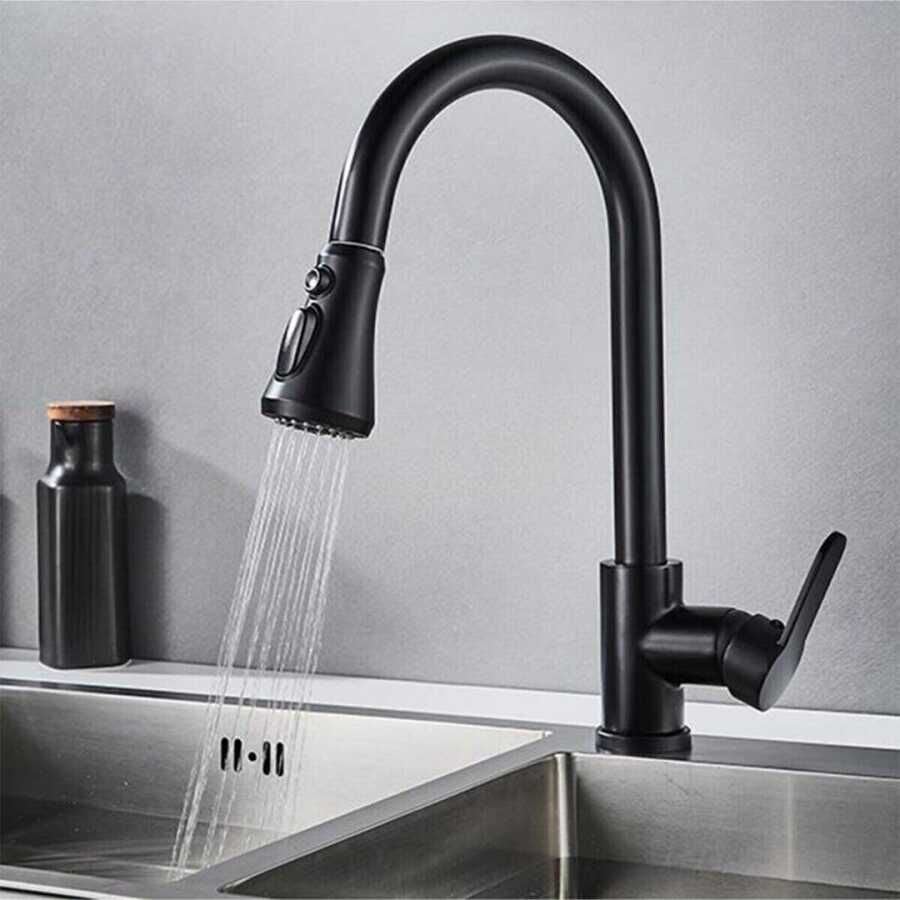 Fleko Eviye Bataryası KS10S01-C Spiralli Siyah Mutfak Bataryası