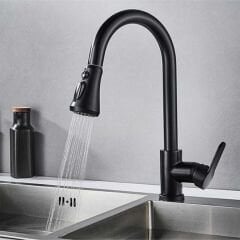 Fleko Eviye Bataryası KS10S01-C Spiralli Siyah Mutfak Bataryası