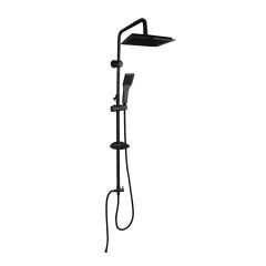 Fleko Duş Seti Siyah DS01-BC Vektör Black Rain Duş Sistemi