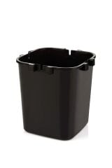 Click Kapaklı Tutma Saplı Iç Kovalı Tezgah Üst Mutfak Çöp Kovası 4 Lt - Siyah