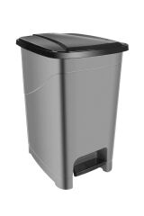 Slim Pedallı Banyo Mutfak Çöp Kovası - 25 Litre - Antrasit