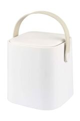 Click Kapaklı Tutma Saplı Iç Kovalı Tezgah Üst Mutfak Çöp Kovası 4 Lt - Beyaz